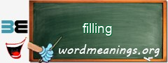 WordMeaning blackboard for filling